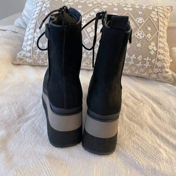 NEW Naked Feet Burnout Black Boots, Size 8.5 - Picture 8 of 12